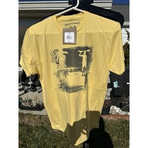 NWT Tee T Shirt Red Carmel "North Shore Hawaii" Size S Small Yellow